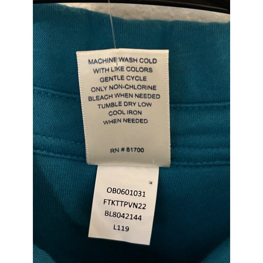 Blair Women's Teal Button-Up Long Sleeve Shirt Jacket Shacket L Cozy Warm NWOT - Picture 5 of 7